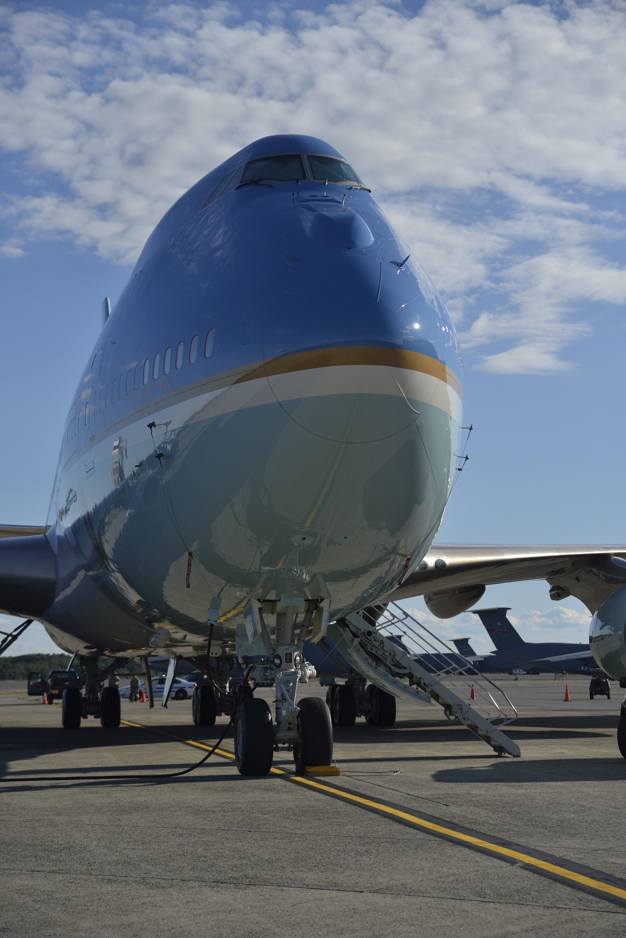 Presidential aircraft parked temporarily at Westover > Westover Air ...