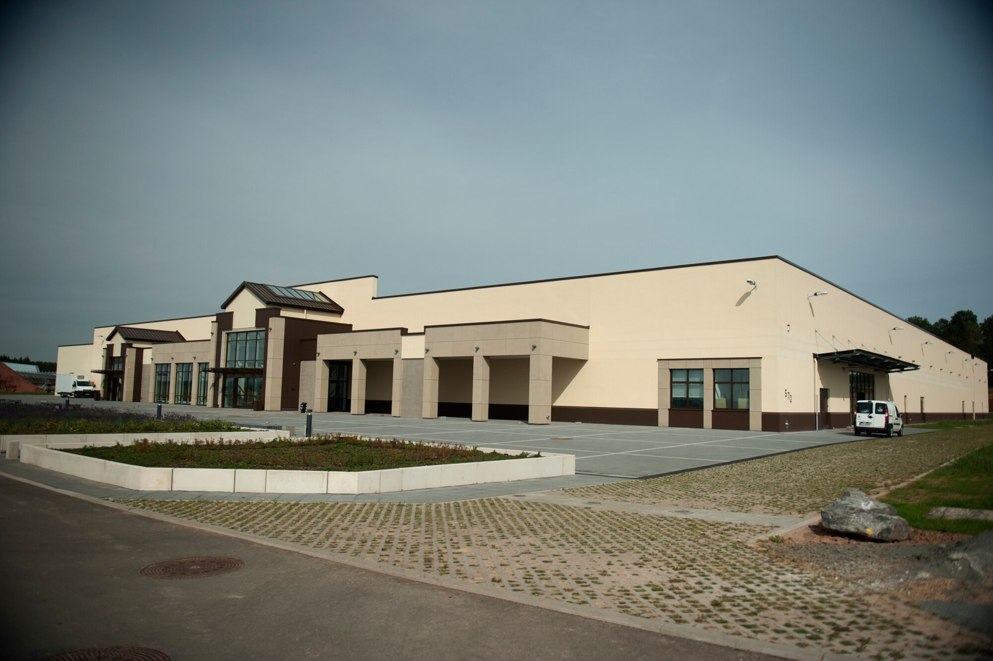 SPANGDAHLEM AIR BASE, Germany – Construction continues on the new Spangdahlem Exchange here Sept. 21. The planned completion date is November 2012. (U.S Air Force photo by Airman 1st Class Gustavo Castillo/Released)