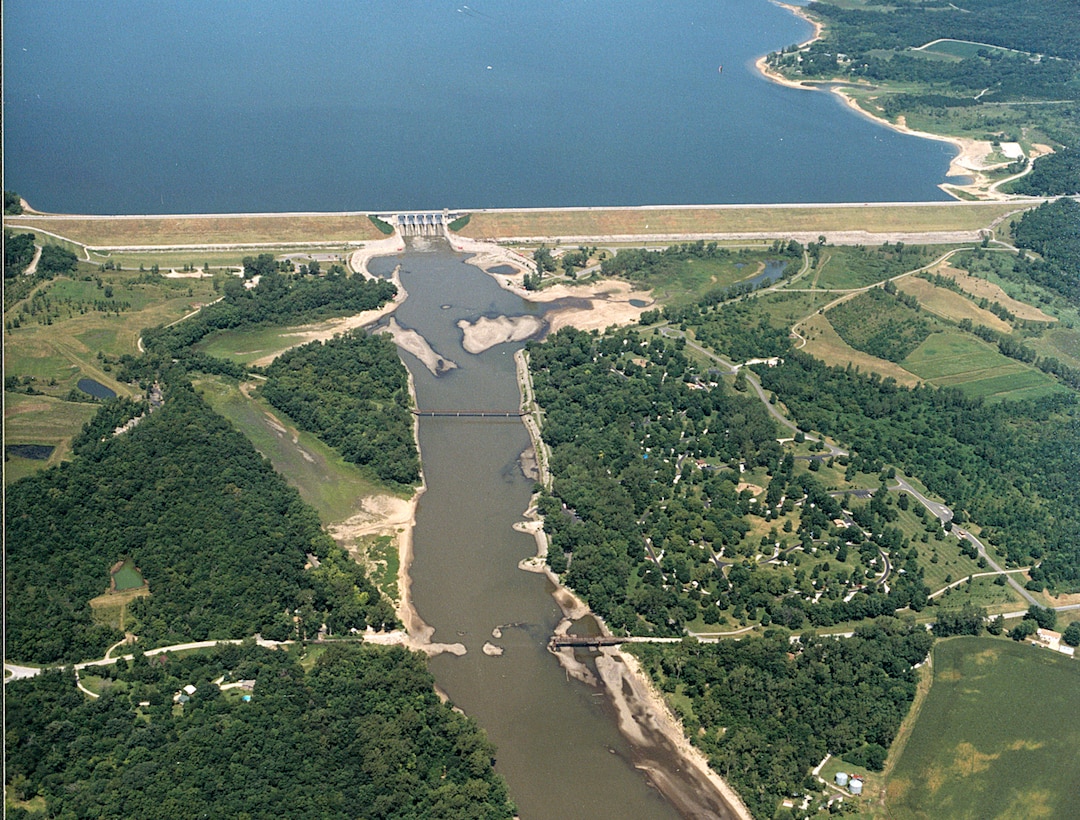 Aerial View of Red Rock Dam