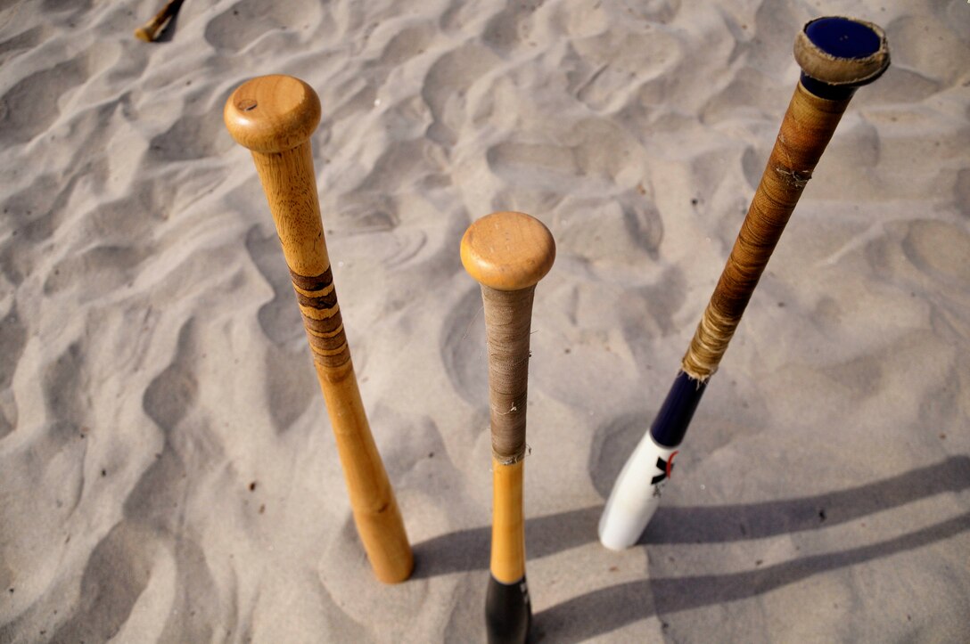 The first "Over the Line" tournament was held on Camp Pendleton's Del Mar Beach, Sept. 22. Only wooden Official Softball or Official Little League bats are authorized as part of official OTL rules and regulations.