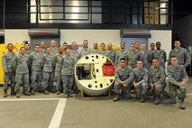 MINOT AIR FORCE BASE, N.D. -- Members of the 91st Missile Maintenance Squadron here, were instrumental in ensuring the last Propulsion System Rocket Engine upgrade for the nation's Minuteman III Intercontinental Ballistic Missiles, was accomplished successfully. The upgrades were part of Air Force Global Strike Command's Life Extension Program designed to lengthen the life of the missile fleet. (U.S. Air Force photo/Senior Airman Jesse Lopez)

