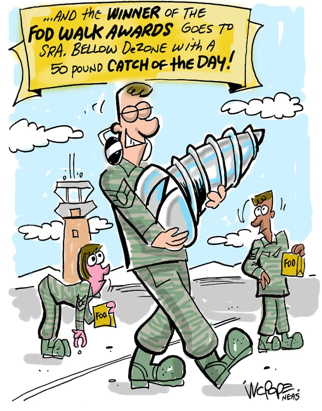 A Pope s Puns cartoon humor with FOD U S Air Force 