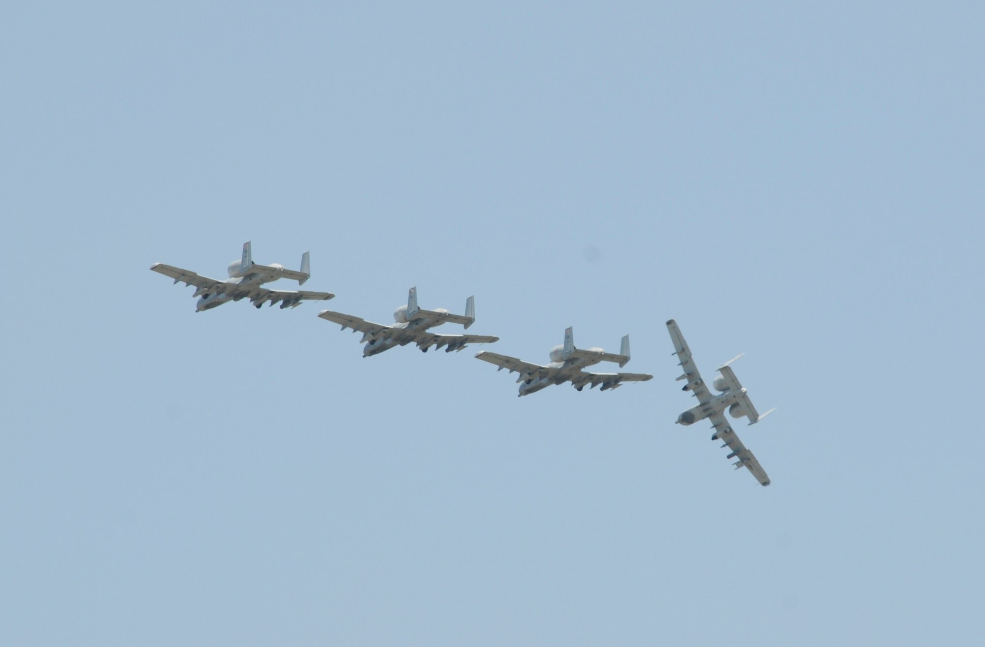Lt. Col. Tim Eddins, Lt. Col. Rod Vongrote, Lt. Col. Parker Pennings and Lt. Col. Mark Isenhower logged their fini flights June 12. The four 188th Fighter Wing A-10C Thunderbolt II pilots recently retired from the Arkansas Air National Guard. Collectively, the foursome accumulated 107 years of experience and logged more than 12,500 flight hours. Isenhower retired Sept. 30 after flying the F-4 Phantom, F-16 Falcon, A-10, T-38 and T-37 during his 29-year career. Eddins retired Aug. 9 after flying the F-16, A-10, T-38 and T-37 during his 32-year career. Pennings retired Aug. 12 and flew the F-16, A-10 and T-38 during his 24-year career. Vongrote’s 22-year career was spent flying the F-16, A-10 and T-38. (National Guard photo by Senior Master Sgt. Dennis Brambl/188th Fighter Wing Public Affairs)

