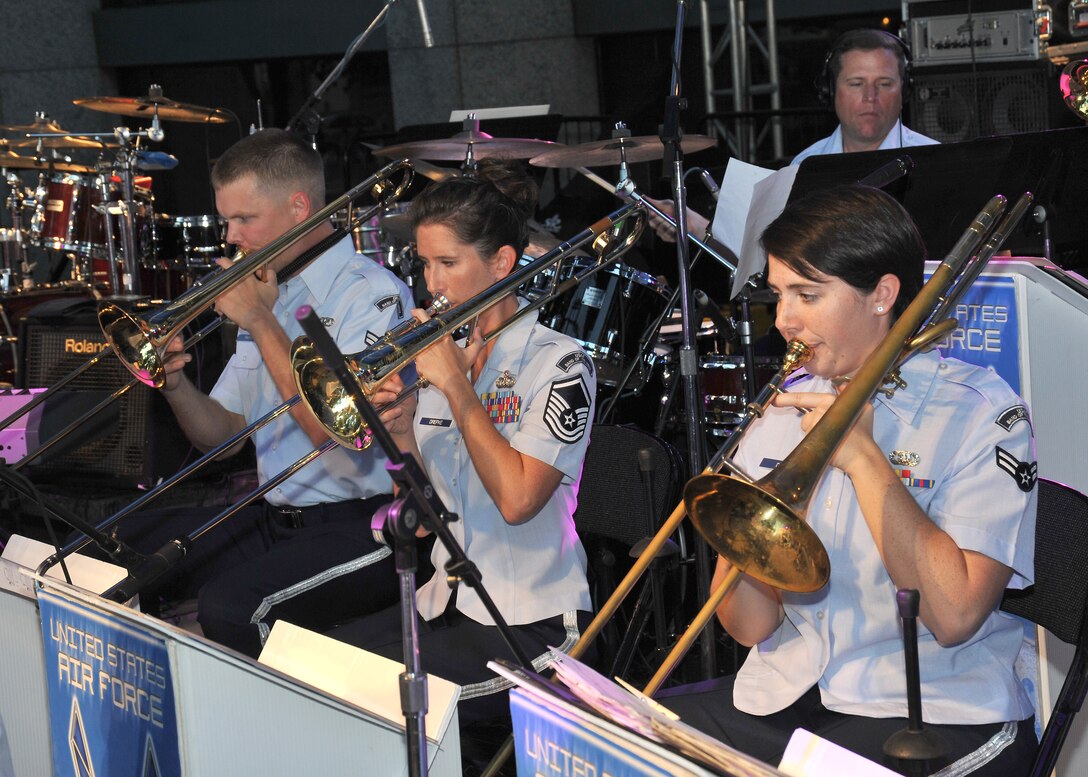 The trombone section at the Jazz SA Live Festival 2012