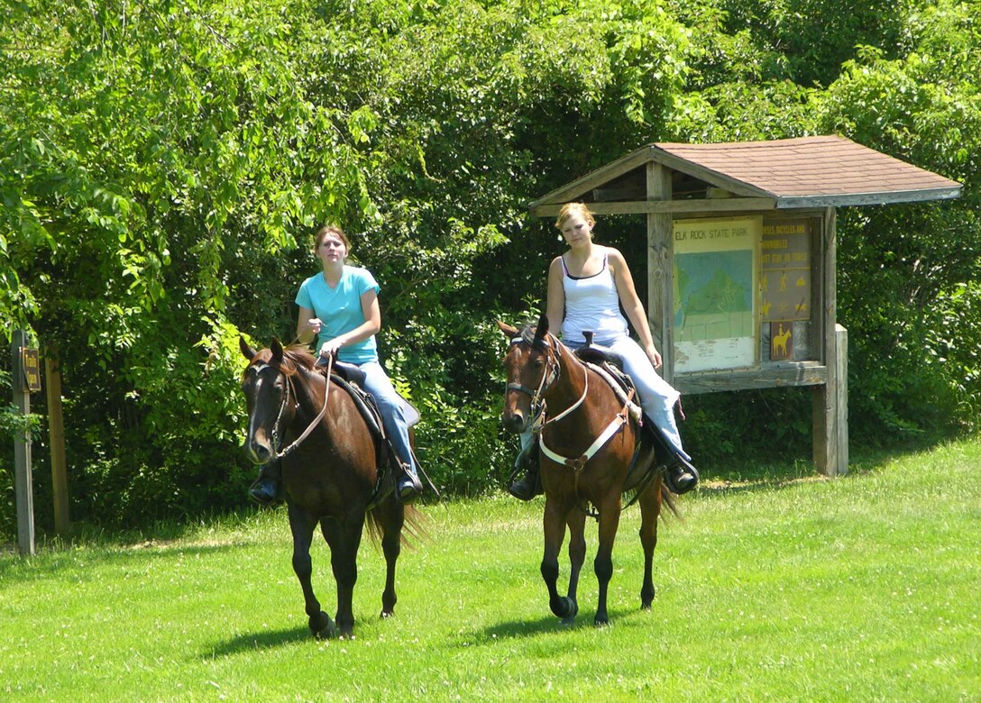 Horse Trail Riders at Elk Rock