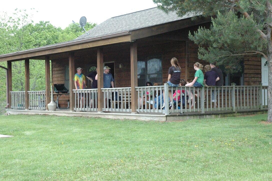 Family at Cordova Park cabin