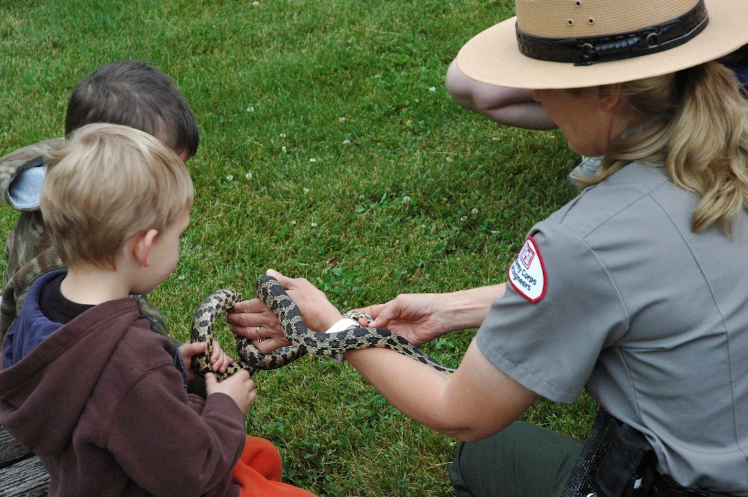 Park Ranger presenting wildlife program 