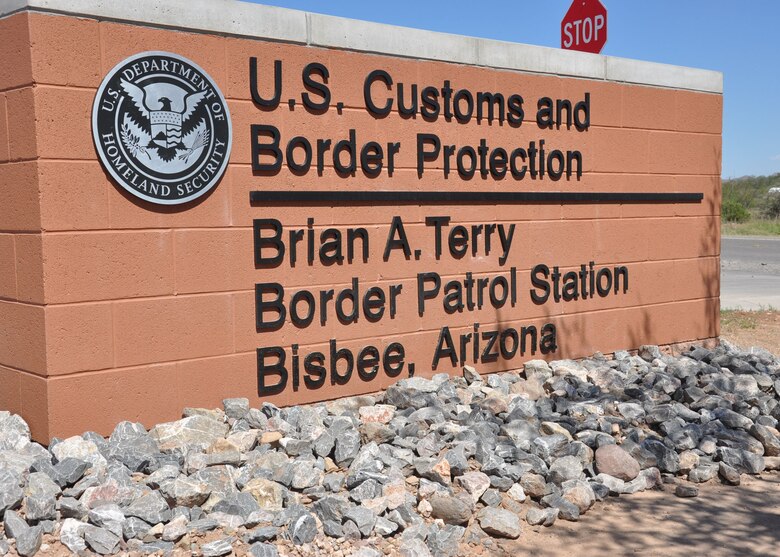 The U.S. Army Corps of Engineers Los Angeles District joined with Customs and Border Patrol agents, local and national representatives and family and friends to officially dedicate the new Brian A. Terry Border Patrol Station in Bisbee, Ariz., during a ceremony held at the station Sept. 18. Terry was a Border Patrol agent killed in the line of duty in December 2010. 