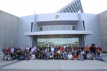 Marines from Headquarters and Headquarters Squadron visit the National Museum of the Marine Corps to look back on the proud history of the Marine Corps, Sept. 21.