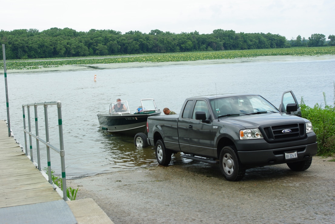 Big Slough recreation area offers access to the Mississippi River north of Thomson, IL. 