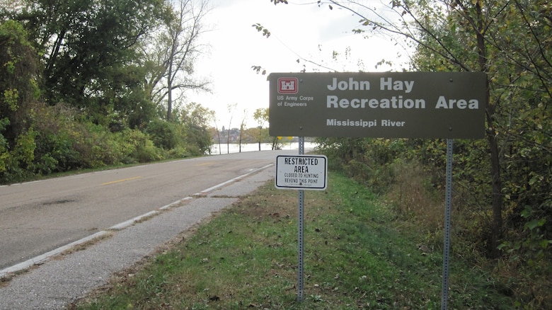 John Hay recreation area near East Hannibal, IL offers access to the Mississippi River as well as primitive camping.