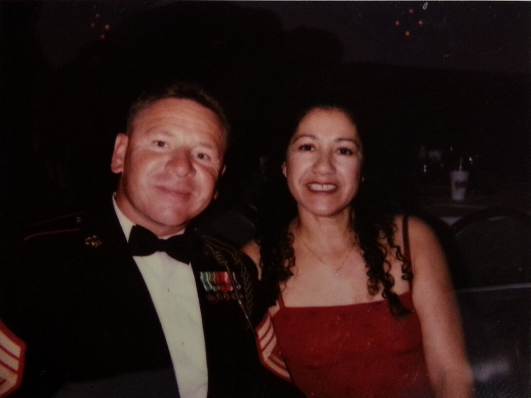 Gunnery Sgt. Michael L. Kufchak and his wife, Barbara, attend a Marine Corps birthday ball in 1998. Kufchak served as the Bravo Company gunnery sergeant with 1st Battalion, 5th Marine Regiment. Barbara, a native of Santa Ana, Calif., completed both active and reserve service in the U.S. Army. Kufchak is currently the 1st Marine Division sergeant major. Together, they raised two foster children, Stephanie Romero and Dee Mendez.


