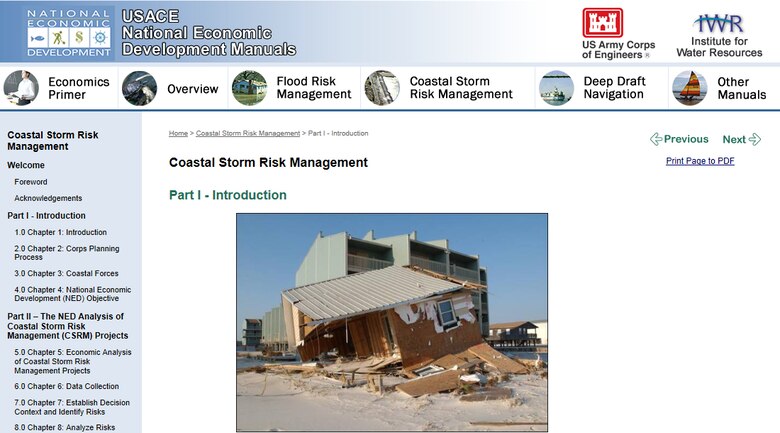 NED manuals website page.