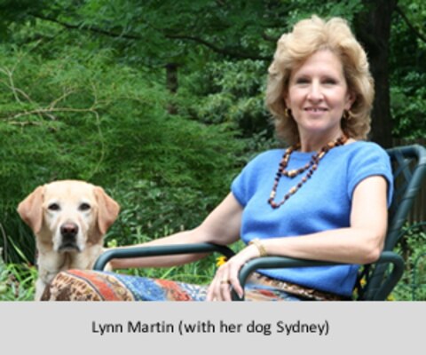 Lynn Martin (with her dog Sydney)