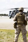 Squadrons from Marine Aircraft Group 29 participate in training exercise Carolina Thunder, held at Marine Corps Auxiliary Landing Field Bogue, March 21.