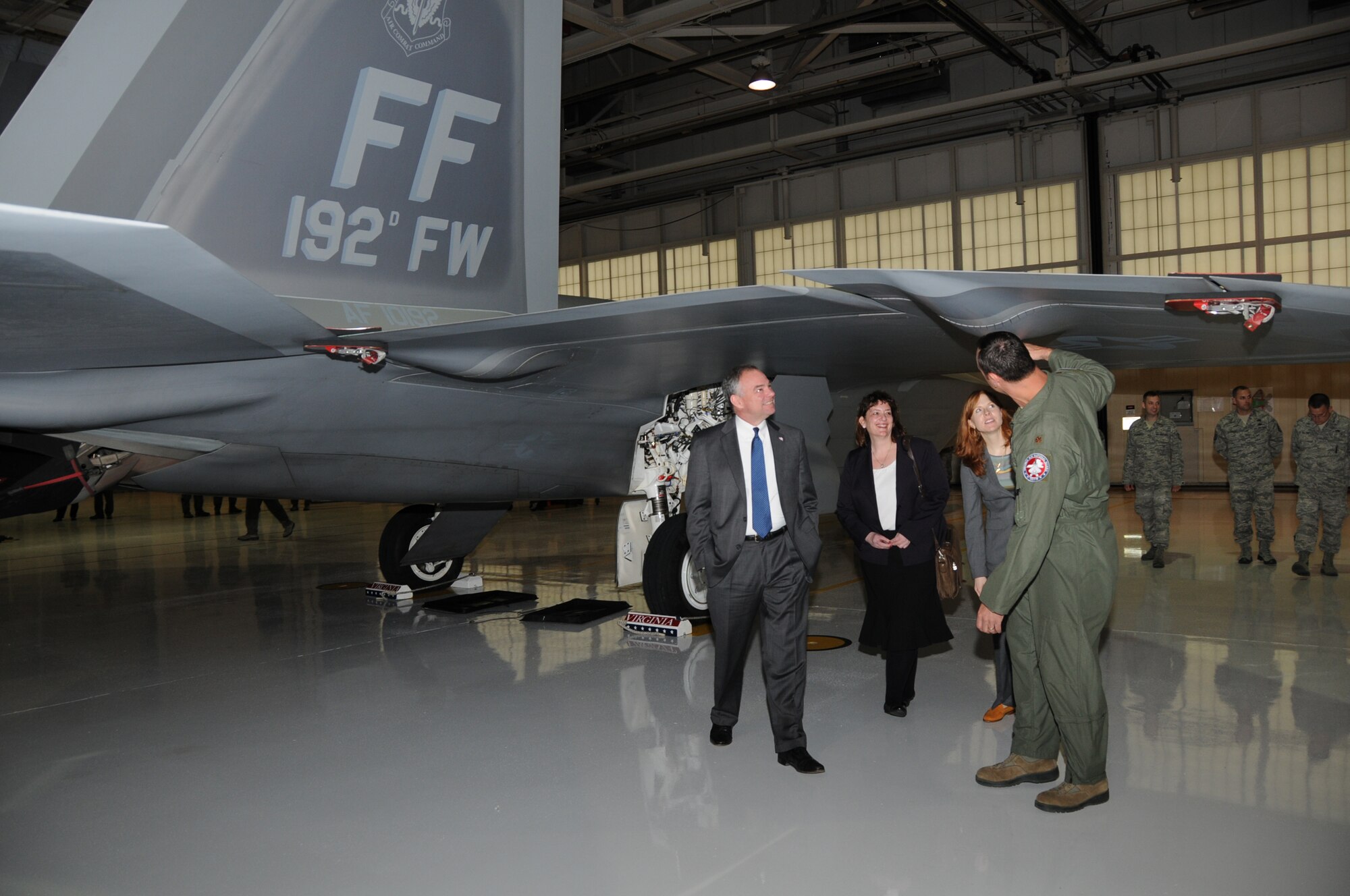 United States Senator Tim Kaine met with Airmen of the Virginia Air National Guard April 1, 2013.