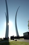 Airmen hold a morning wreath-laying ceremony at the U.S. Air Force National Memorial, Arlington, Va., Sept. 18 on the 60th anniversary of the Air Force and the Air National Guard.
