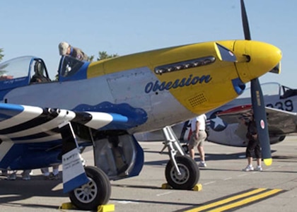 Jeff Michael brought his P-51 'Obsession' from Florida to be a part of the 2007 Gathering of Mustangs and Legends air show held at Rickenbacker International Airport.