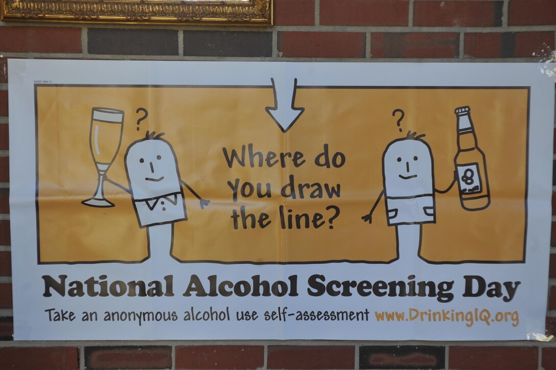 An alcohol awareness poster hangs from a wall at Bruce Hall on April 1, 2013. Low-risk drinking is one of the topics CSACC is promoting this month.