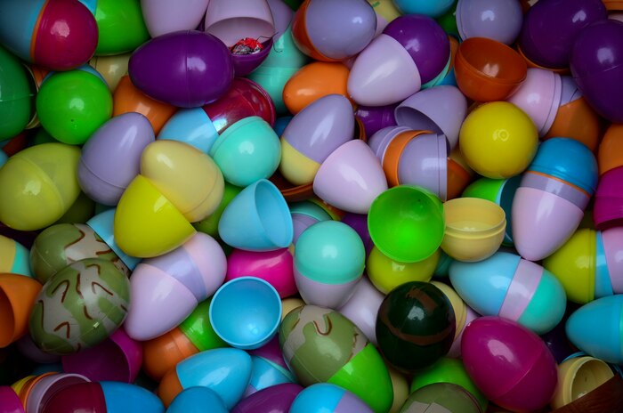 Having fulfilled their mission of supplying Easter candy to children, hundreds of eggs are collected to be stored for next year after the annual Easter Event March 30, 2013 at Marrington Plantation on Joint Base Charleston – Weapons Station, S.C. More than 500 participants attended this year’s event, according to Robert Veronee, JB Charleston – Weapons Station Youth Center coordinator. (U.S. Air Force photo/Staff Sgt. Anthony Hyatt)
