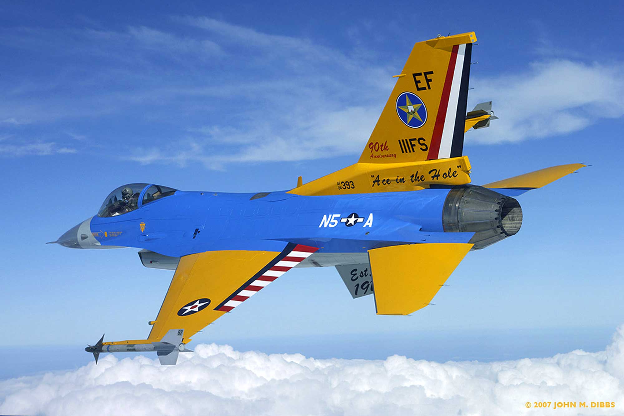 Colorful F-16 represents 90 years of history > National Guard