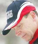 Master Sgt. Rodney Whaley, the first Tennessean to compete in the Iditarod, makes a practice run with his team of sled dogs.