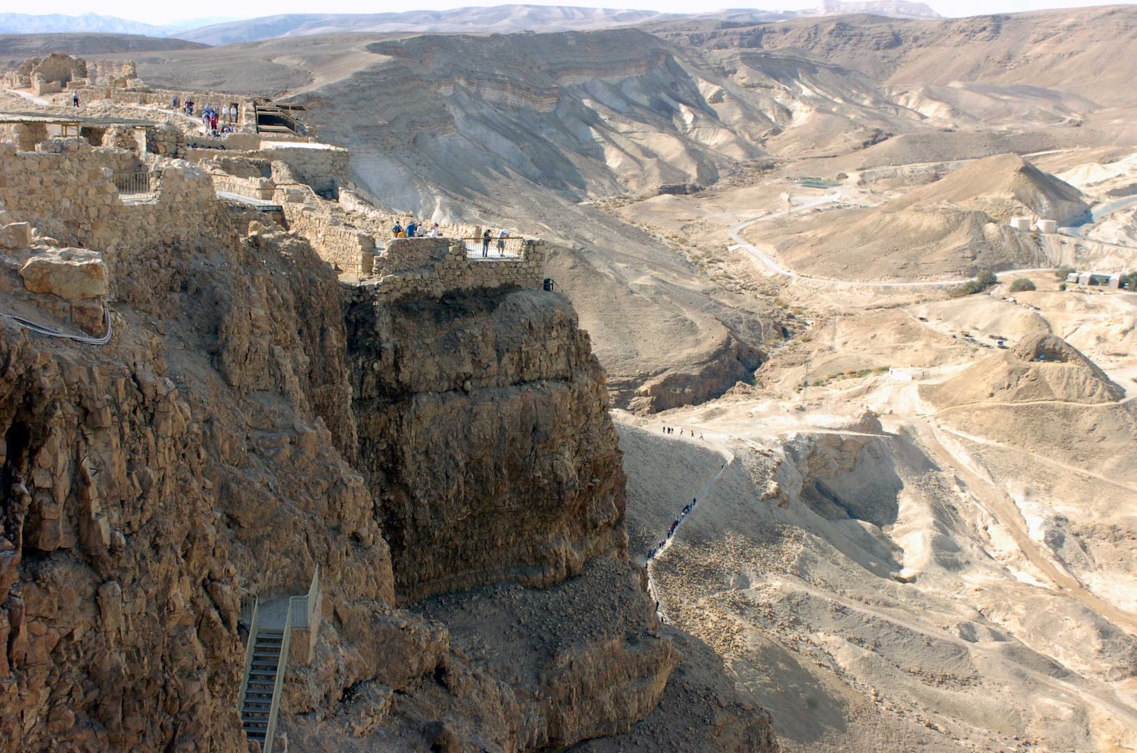 LTG H Steven Blum, chief of the National Guard Bureau, looks toward the Dead Sea from Masada, Israel, on Dec. 3, 2007. Masada was a mountain fortress held by Jewish rebels in revolt against Rome in the year 73. Blum spent four days in Israel to bolster the National Guard Bureau's relationship with the Israeli Defense Force's Home Front Command and discuss joint exercises and other possible exchanges under the aegis of U.S. European Command.