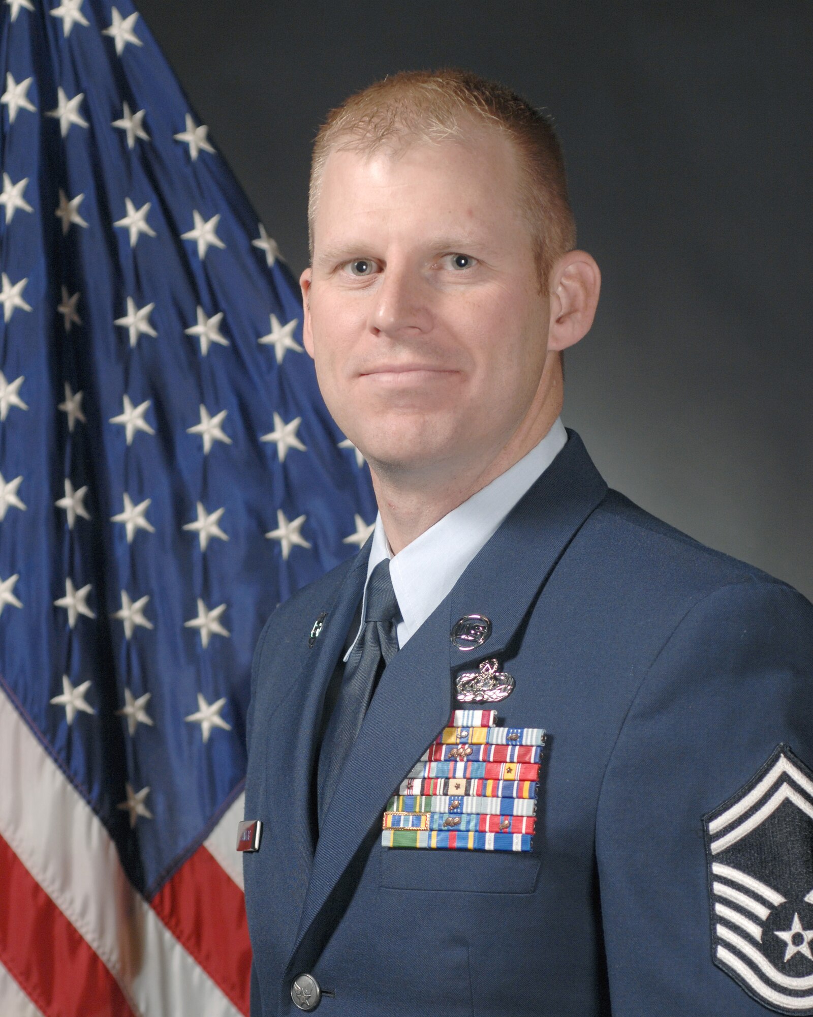 SMSgt Matthew Junglas, Air Combat Command's Outstanding Airman of the Year in the SNCO category.