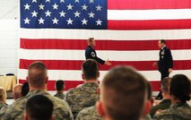 MINOT AIR FORCE BASE, N.D. -- Chief Master Sgt. Curtis W. Van Rees, 91st Security Forces Group security forces manager, retired March 29 from duty here. He was the focal point and mentor for developing leadership and professionalism in the enlisted ranks through guidance and training in all facets of military bearing, behavior, and justice. As a Career-long security forces member, Chief Van Rees held numerous leadership positions within security forces. (U.S. Air Force photos/Airman 1st Class Kristoffer Kaubisch)