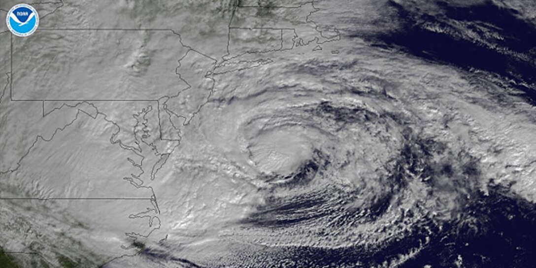 Hurricane Sandy off the North Atlantic Coast. (NOAA photo)