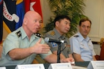 LTG H Steven Blum, chief of the National Guard Bureau; Lt. Gen. Tsevegsuren Togoo, chief of general staff of the Mongolian Armed Forces; and Maj. Gen. Craig Campbell, the adjutant general of the Alaska National Guard, attended the Pacific State Partnership Program Regional Workshop in Honolulu, Hawaii, in late January. The National Guard's State Partnership Program, which pairs U.S. states with foreign countries, is expanding in the Asia-Pacific region after successes in Europe, South and Central America and Africa. Mongolia and Alaska are partners. 