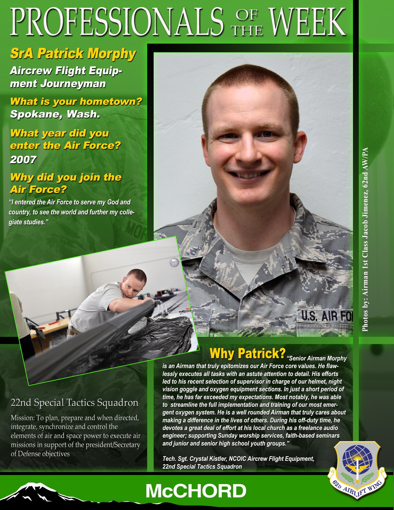 Senior Airman Patrick Morphy (U.S. Air Force graphic/Staff Sgt. Frances Kriss)