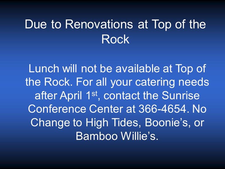 20130405- top of the rock renovations