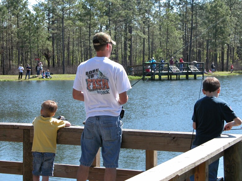 Father and sons enjoy fishing at one of Jacksonville District’s recreation areas along Lake Okeechobee in south Florida. USACE’s new partnership with FLW Outdoors will connect America’s youth to their natural resources while promoting education, conservation and an active lifestyle. 