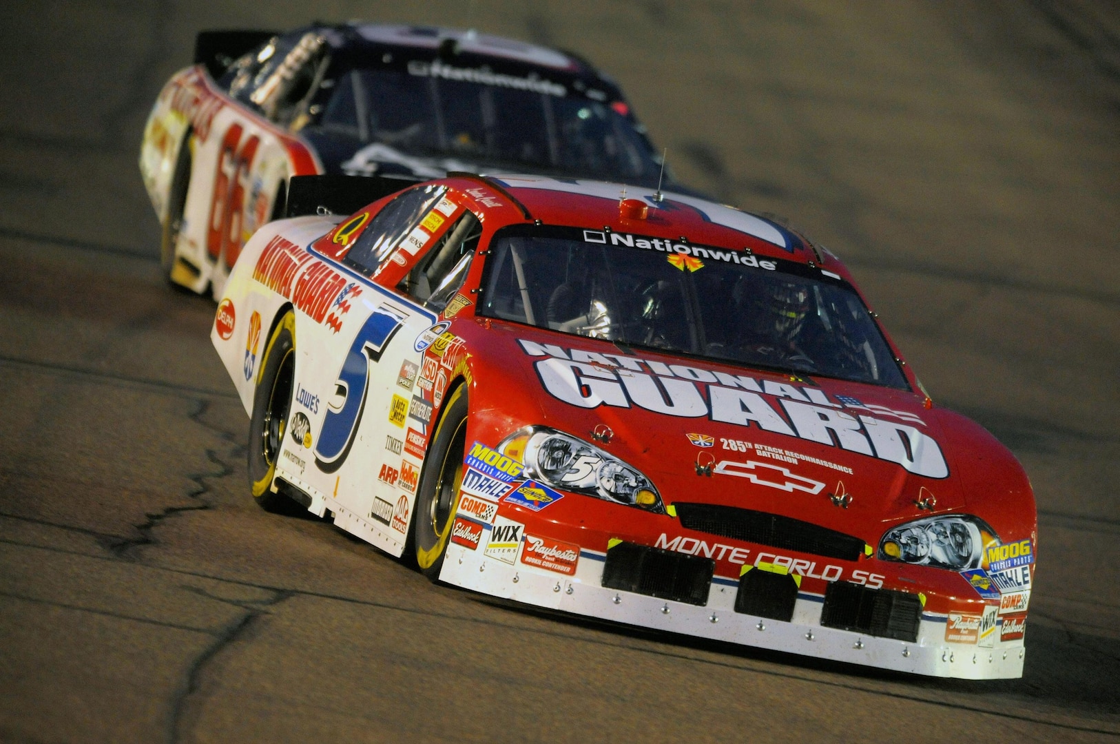 Landon Cassill, driver of the No. 5 National Guard Chevrolet, started 18th and finished 22nd in the April 11 race at Phoenix International Raceway. Cassill, a rookie, ran 46 laps in the top 15.