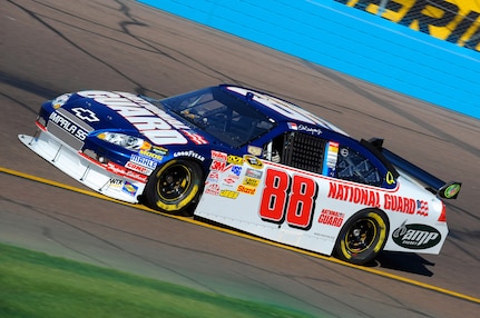 Dale Earnhardt Jr., driver of the No. 88 AMP Energy/National Guard Chevrolet, started the April 12 race at Phoenix International Raceway 13th and finished seventh. Earnhardt led 87 laps and ran 290 in the top 15.