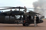 Members of the 1st Battalion of the 185th Aviation provided the aviation assets during annual training at Swindle Airfield in Walnut Ridge, Arkansas.