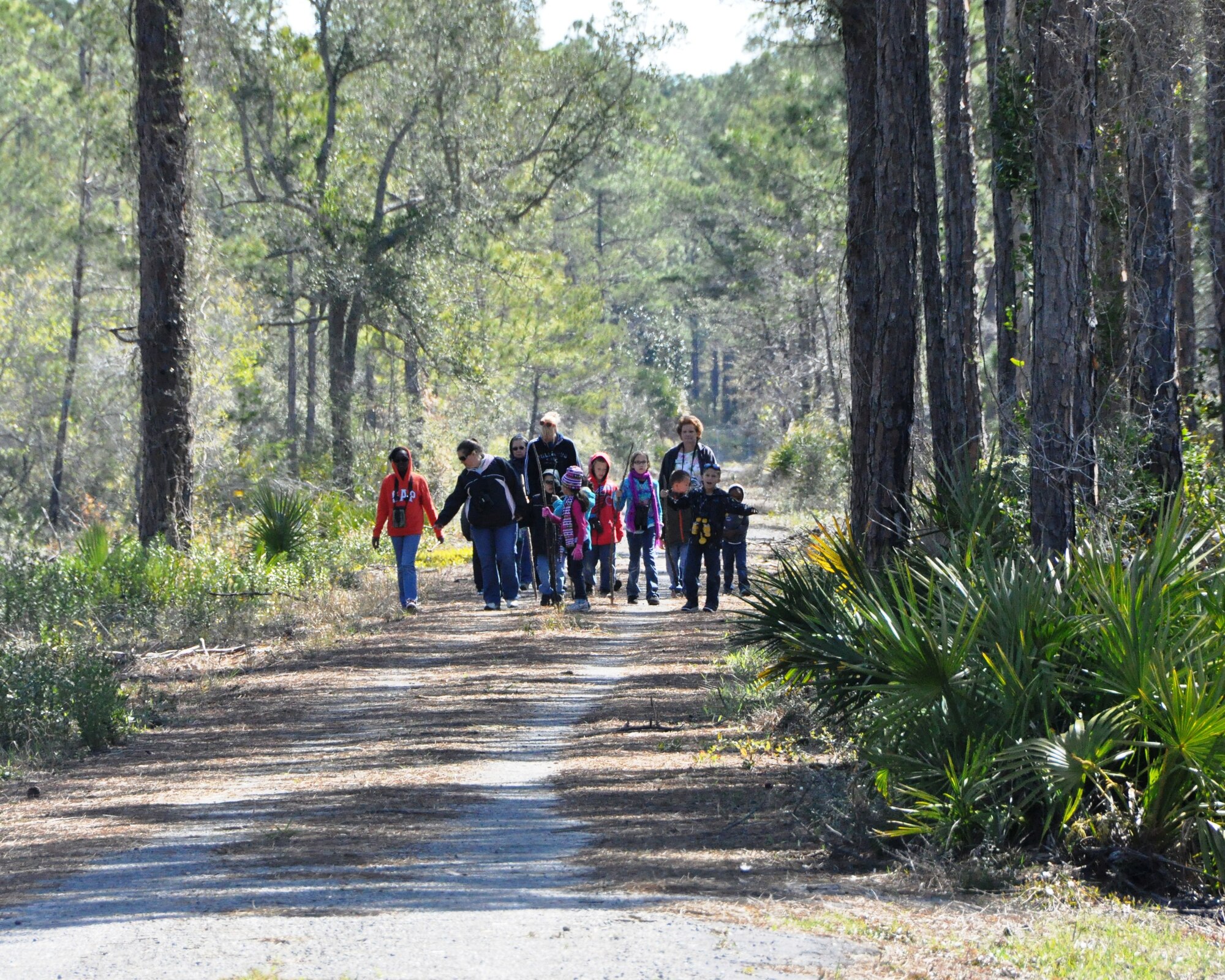 The 325th Civil Engineer Squadron Natural Resources hosted more than 45 children, ages five to 12, from the Tyndall Youth Center’s Spring Break Camp between March 26 and 27.(U.S. Air Force photo by Senior Airman Christopher Reel)
