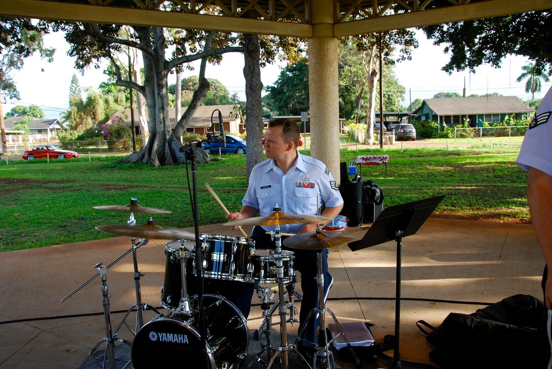 7 April 2013: SSgt Troy Griffin behind the kit. 