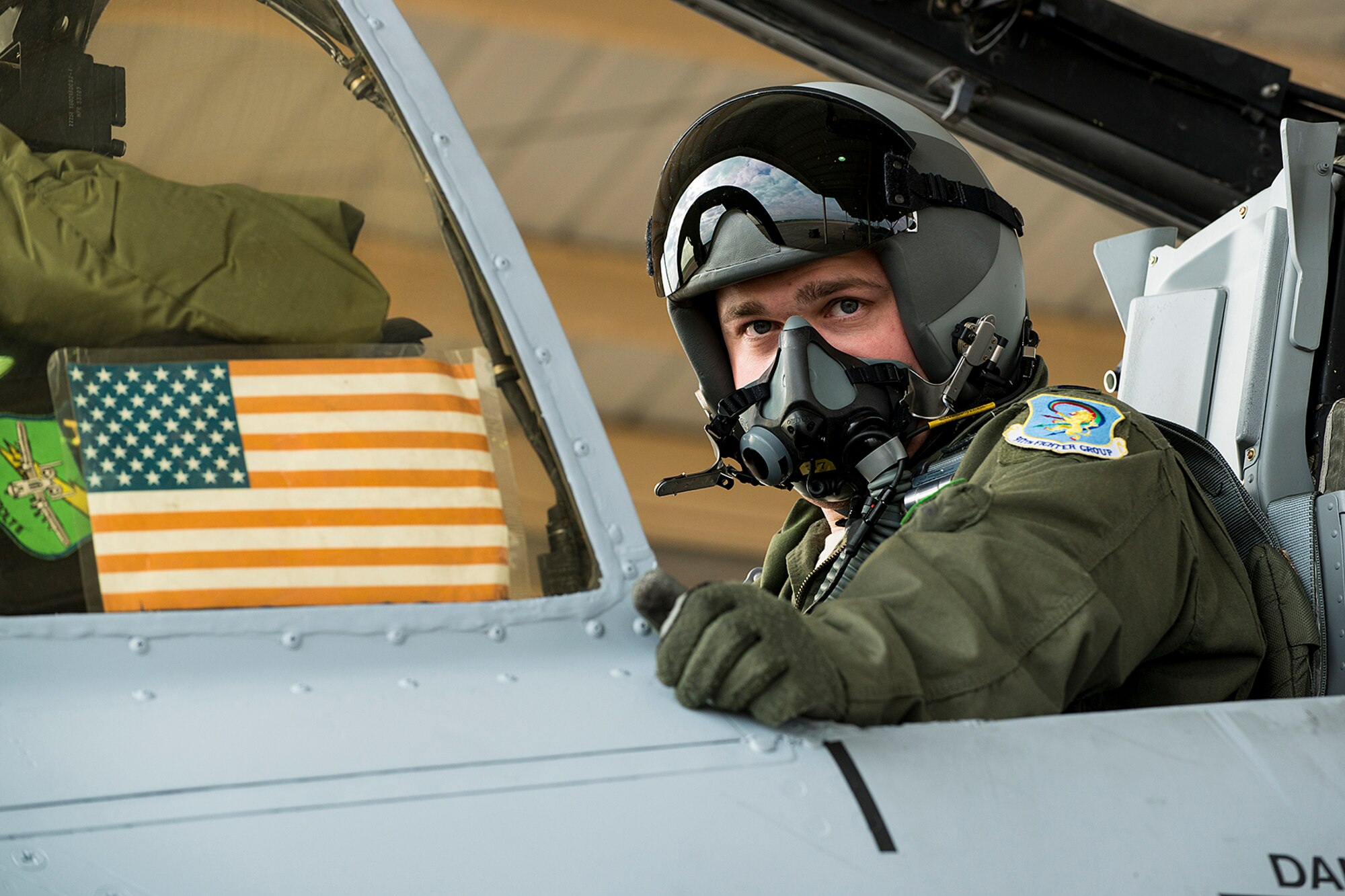 U.S. Air Force Capt. Simon Long, 47th Fighter Squadron pilot, prepares to taxi for a sortie, April 8, 2013, Barksdale Air Force Base, La. The A-10 Thunderbolt II piloted by Long is among the first three selected to permanently leave Barksdale in preparation of the inactivation of the 917th Fighter Group. (U.S. Air Force photo by Master Sgt. Greg Steele/Released)