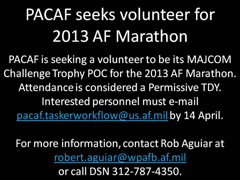 Air Force Marathon POC