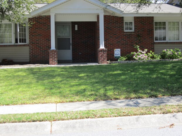 Forest City Military Communities recently announced their April Yard of the Month winners at Joint Base Charleston – Air Base, S.C. This yard belongs to Senior Airman Ivan Fernandez, 437th Aerial Port Squadron. Yard of the Month winners receive a gift card from a local home improvement store. (Courtesy photo)
