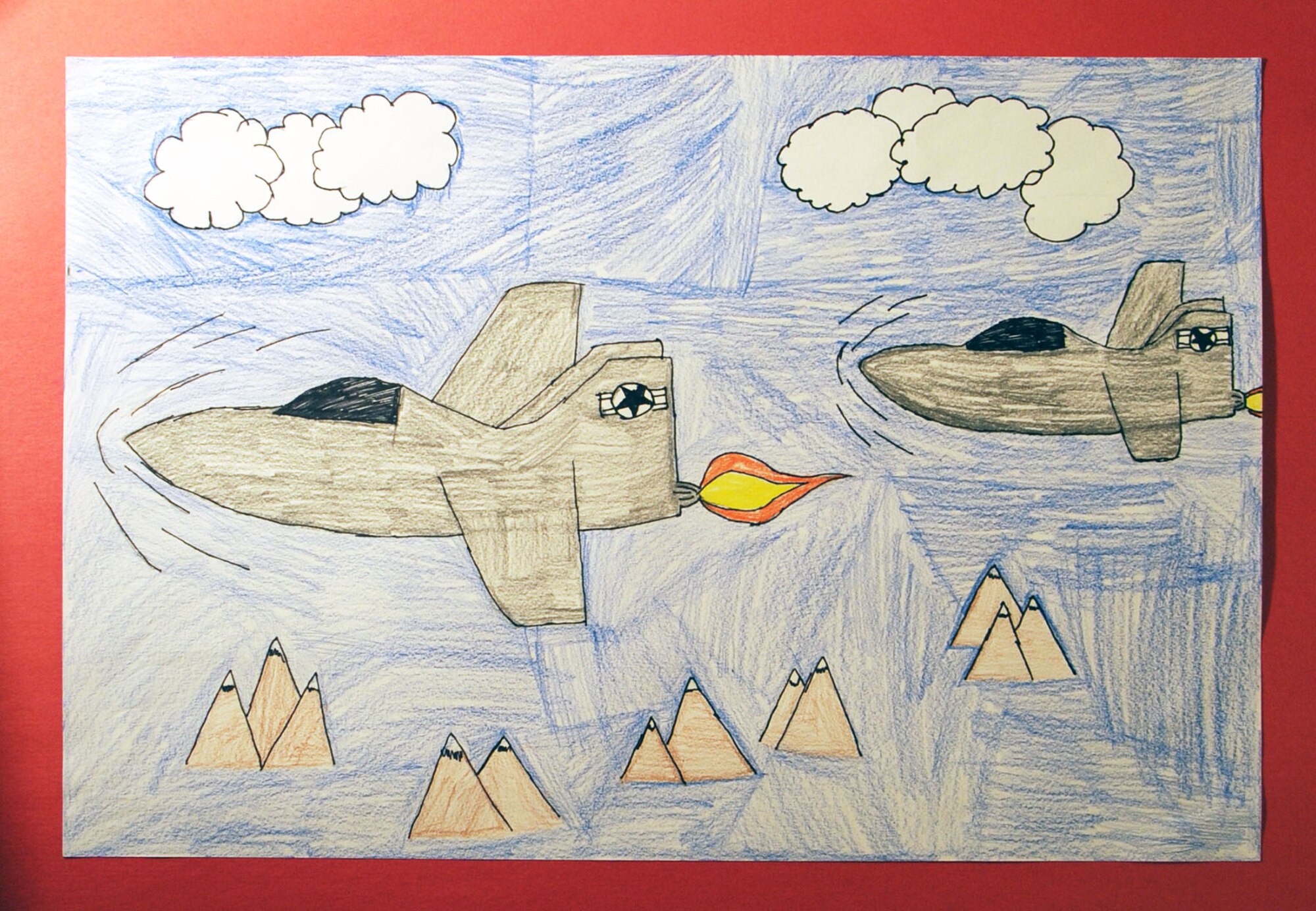 Logan Masters, Spinning Hills Middle School, placed third in the Special Needs Grades K-6 category for the 2013 Student Aviation Art Competition.