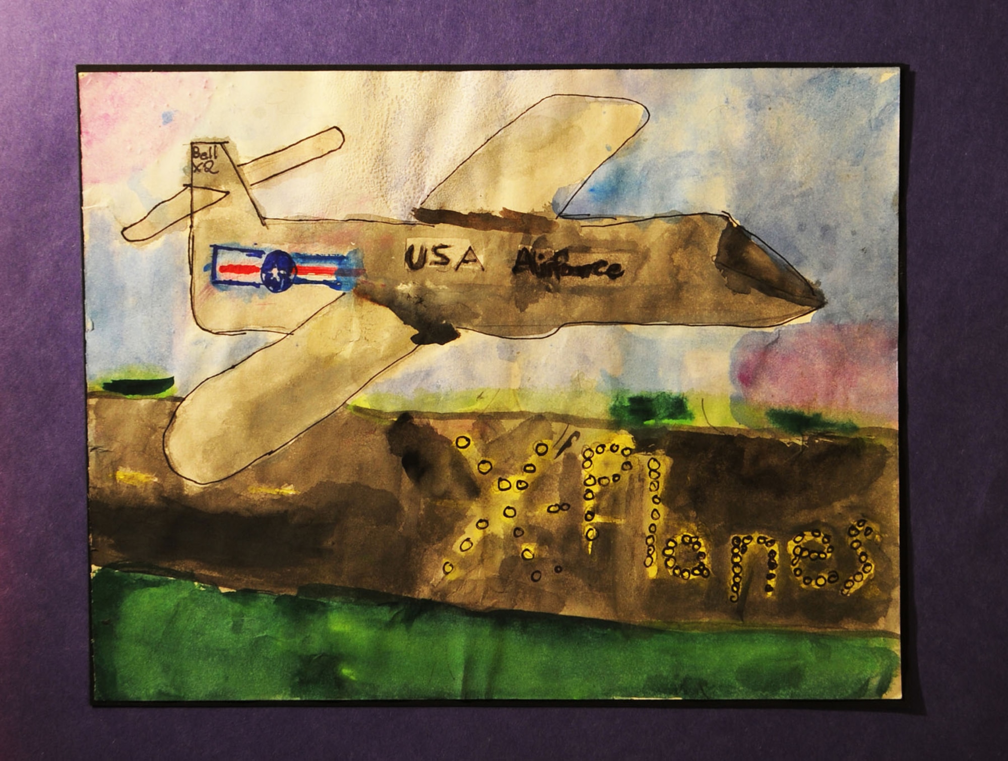 Hannah Abel, Cedarville Middle School, placed first in the Special Needs Grades K-6 category for the 2013 Student Aviation Art Competition.
