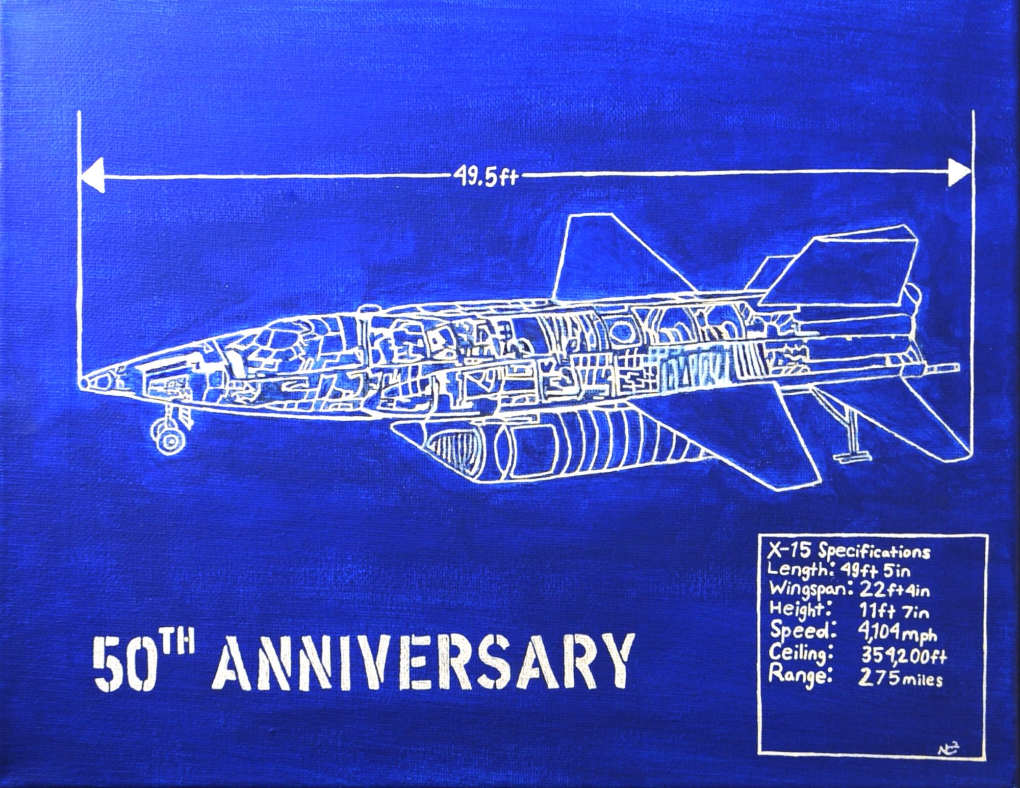 Nicole Cunningham, Kettering Fairmont High School, placed second in the Grades 10-12 category for the 2013 Student Aviation Art Competition.