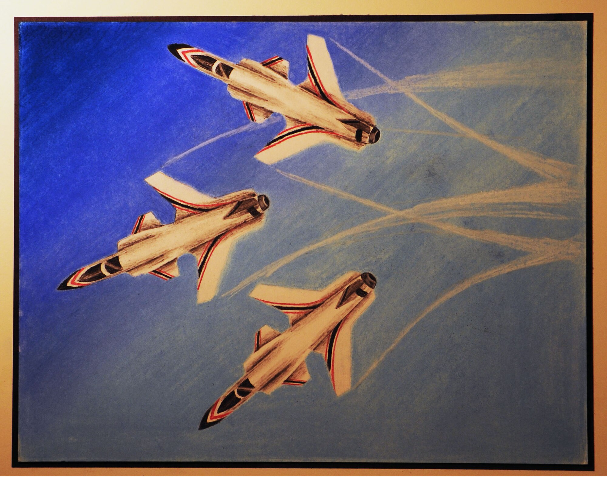 Alex Finch, Stebbins High School, placed first in the Grades 10-12 category for the 2013 Student Aviation Art Competition.