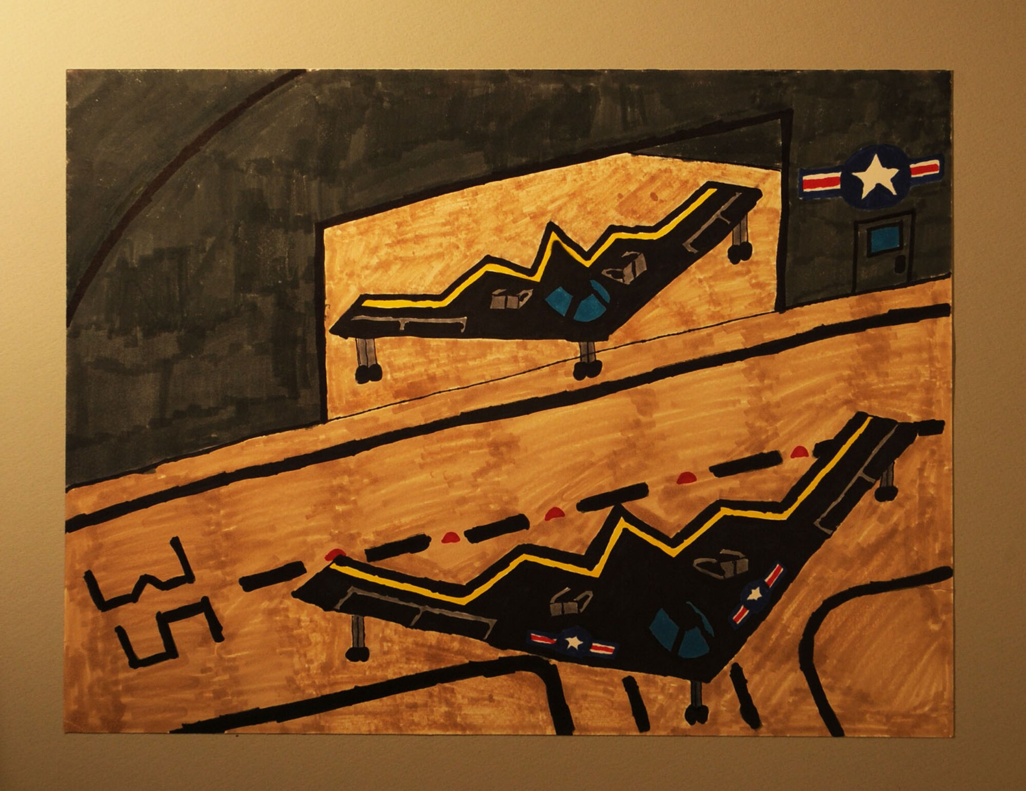 Cory Marcum, Greeneview Middle School, placed third in the Grades 7-9 category for the 2013 Student Aviation Art Competition.