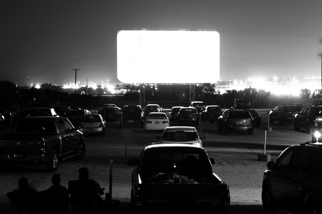 Drive-in theaters were one of the most common venue for entertainment during the mid 1900s. The drive-in theaters provided a way to watch movies from the comfort of your car. Today, there are approximately 500 drive-ins left in the United States and one of them is conveniently located down the road from the Combat Center. 

