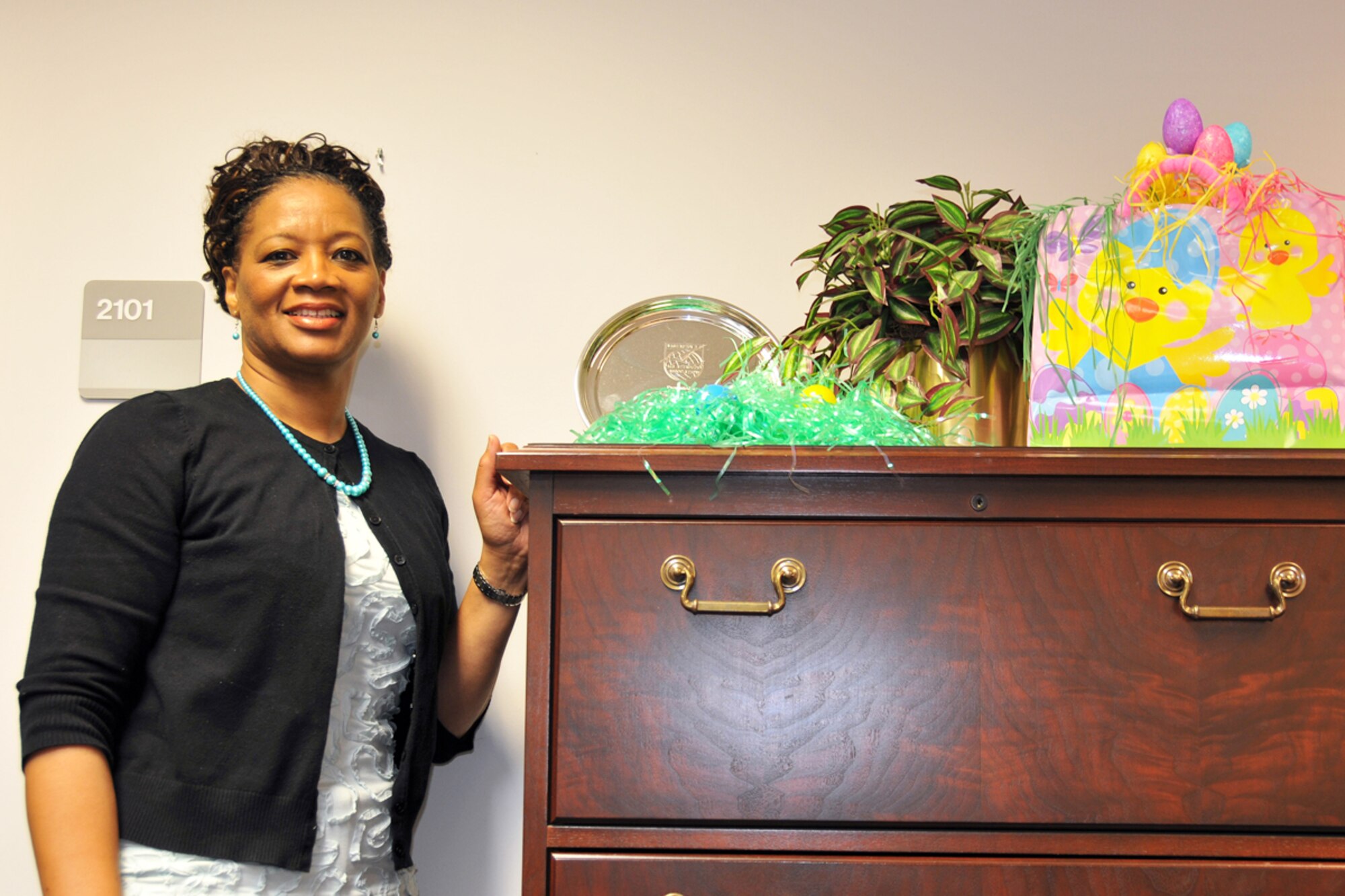 Phyllis M. Giles is the 94th Airlift Wing administrative assistant. She provides administrative isupport to the 94th Airlift Wing commander and staff, performing a variety of clerical and organizational tasks that are necessary for the continuous flow of the wing’s mission. Giles recently retired from the U.S.Army after 22 years of service. (U.S. Air Force photo/Senior Airman Elizabeth Van Patten)