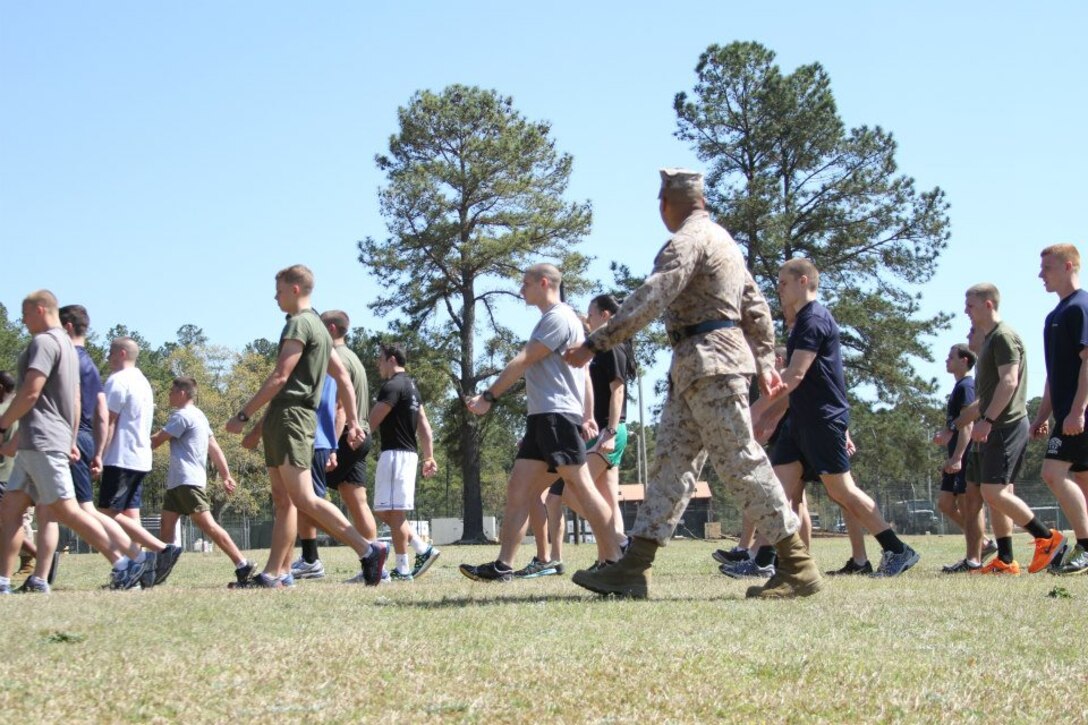 Marine officer candidates get a glimpse of OCS